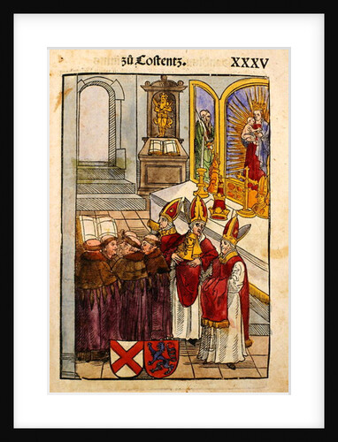 A scene from The Council of Constance by Ulrich von Richental