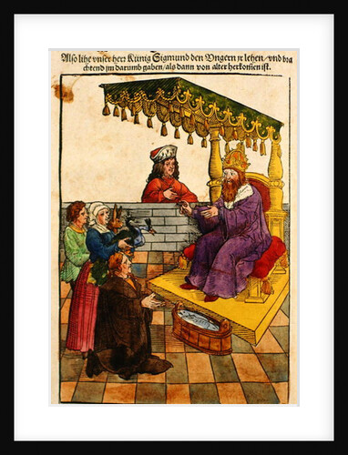 Sigismund performs his feudal duties at the Council of Constance by Ulrich von Richental