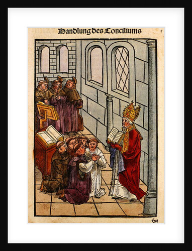 A scene from the Council of Constance by Ulrich von Richental