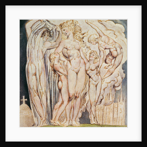 Study for 'Leaning Against the Pillars...' by William Blake