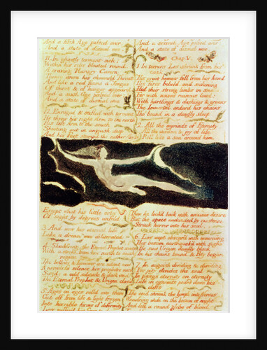 Two nostrils bent down to the deep... by William Blake