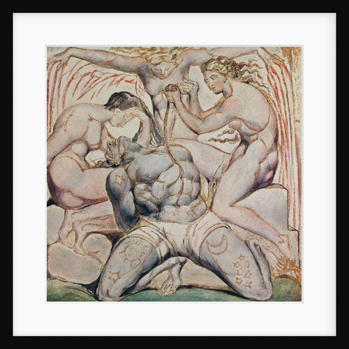 Albion and his Tormentors, Plate 25, Jerusalem, 1804-20 by William Blake