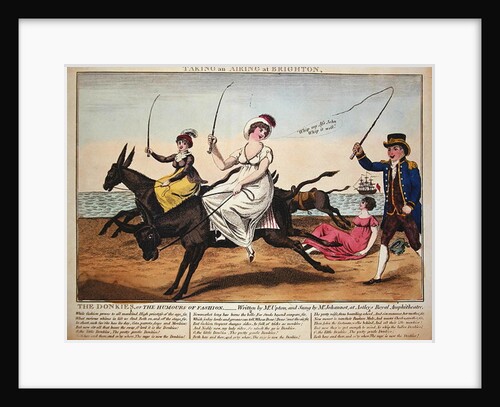 Taking an airing at Brighton, 1805 by English School