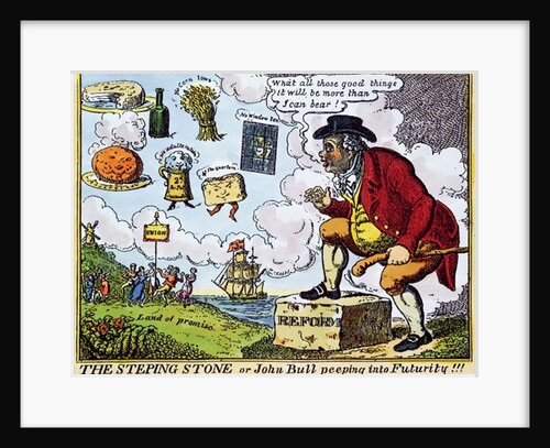 The Stepping Stone, or John Bull peeping into Futurity!!! by School English