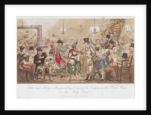 Tom and Jerry 'Masquerading It' Among the Cadgers in the 'Back Slums' in the Holy Land by George Cruikshank
