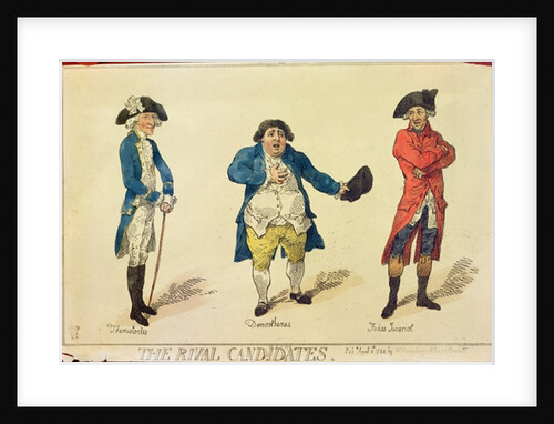 The Rival Candidates, frontispiece in the book History of the Westminster Election.. by Lovers of Truth and Justice, London, 1784 by Thomas Rowlandson