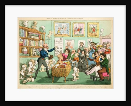 Calves' Heads and Brains; or a Phrenological Lecture, 1826 by English School