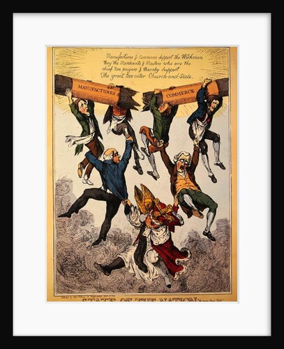 State of the Nation, 10th June 1829 by English School