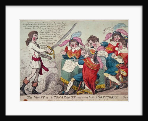 The Ghost of Buonaparte appearing to the Directory!!!, London, 1799 by Isaac Cruikshank