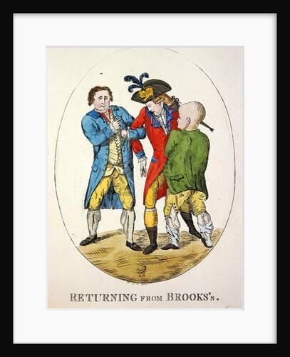 Returning from Brooks's, 1784 by James Gillray