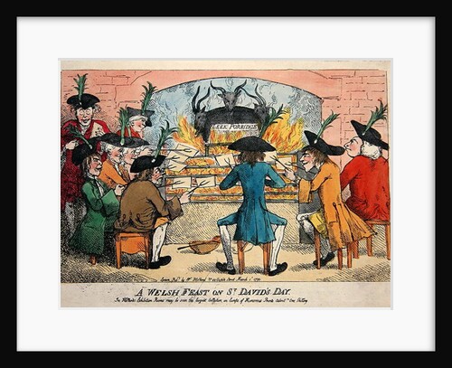 A Welsh Feast on St. David's Day, 1790 by English School