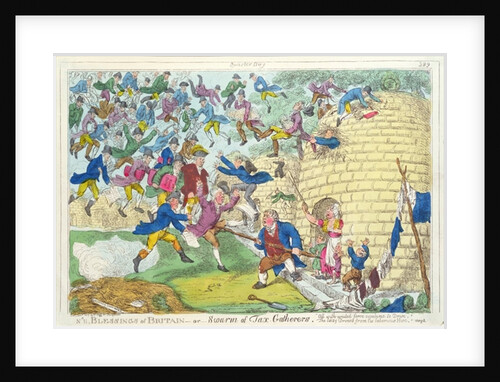 Blessings of Britain - or Swarm of Tax Gatherers, 1817 by English School