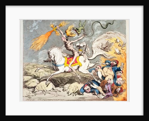 Presages of the Millennium, published by Hannah Humphrey in 1795 by James Gillray