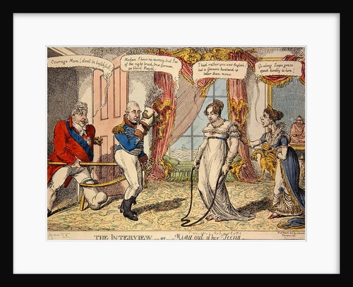 The Interview or Miss out of her Teens, 1816 by English School