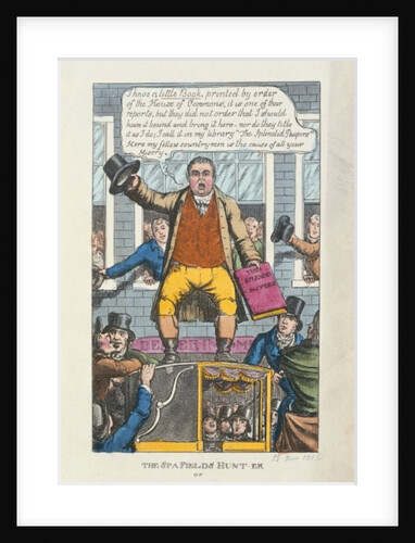 The Spa Fields Hunt-er or a Patriot Mounted, 1816 by English School