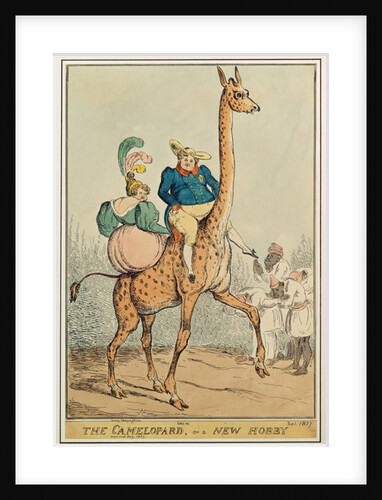 The Camelopard, or a New Hobby, 1827 by William Heath