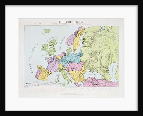 L'Europe en 1871, 1871 by Paul Hadol