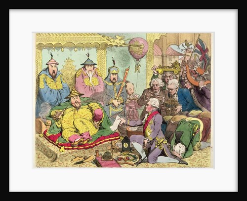 Reception of the Diplomatique and his Suite at the Court of Pekin, c.1793 by James Gillray