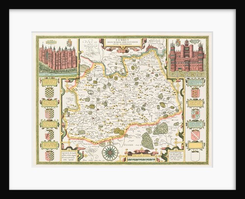 Map of Surrey by John Speed