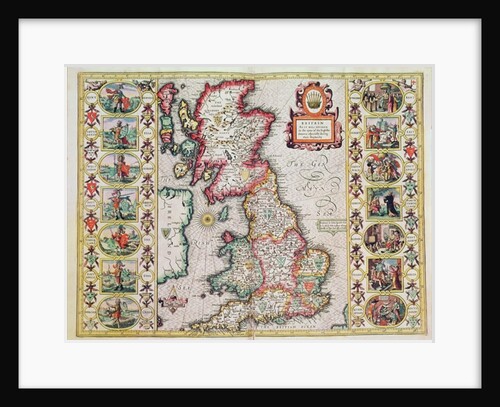 Britain As It Was Devided In The Tyme of the Englishe Saxons especially during their Heptarchy by John Speed