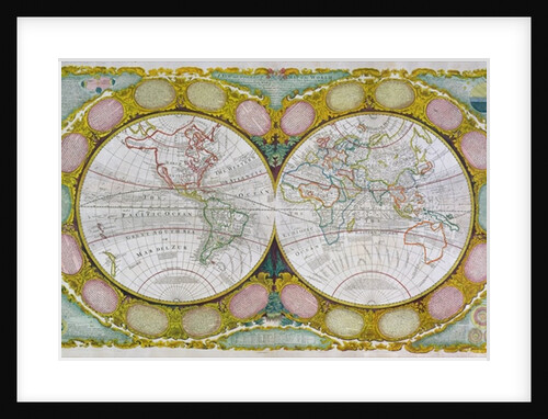 A New and Correct Map of the World, 1770-97 by Robert Wilkinson