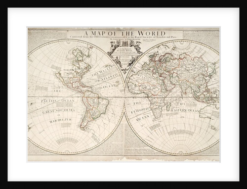 A Map of the World by John and Maxwell John Senex