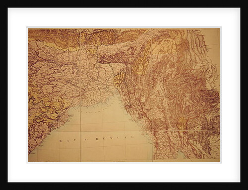 Map of the Bay of Bengal, 1898 by English School