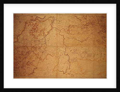 Map of the Gujarat state of India. by English School