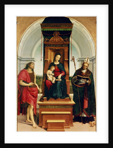 The Madonna and Child with St. John the Baptist and St. Nicholas of Bari, 1505 by Raphael