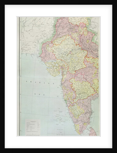 Map of India. by English School