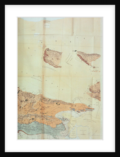 Geological Map of the Cutch Desert, 1870 by English School