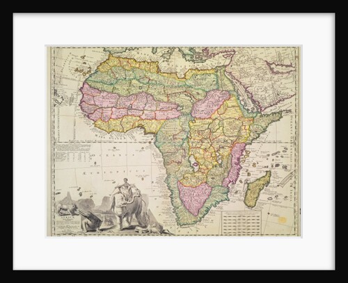 Map of Africa by Pieter Schenk