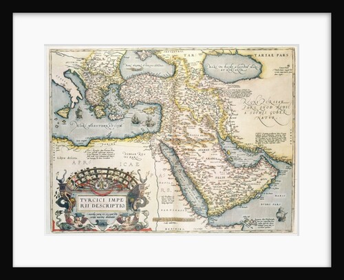 Map of the Middle East, from Theatrvm Orbis Terrarvm, 1570 by Abraham Ortelius