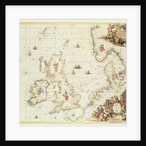 Map of the North Sea, c.1675 by Frederick de Wit