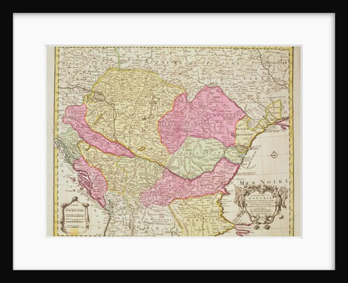 Map of the Kingdom of Hungary, 1742 by Pierre  Mortier