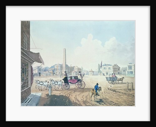 View of London No.2, Entrance of St. George's Road, or the Obelisk Turnpike, with a View of the Royal Circus by English School
