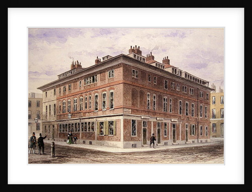 Old House in New Street Square, bequeathed by Agar Harding to the Goldsmith's Company, pulled down in 1852 by Thomas Hosmer Shepherd