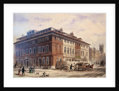 Old House in New Street Square, South East Front by Thomas Hosmer Shepherd