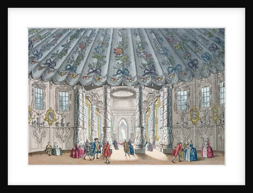 Interior View of the elegant music room in Vauxhall Gardens by Samuel Wale