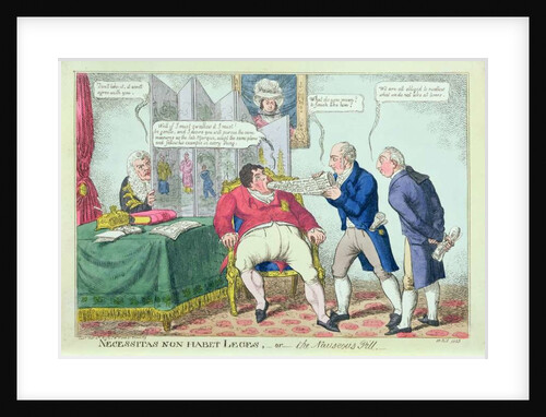 Necessitas Non Habet Leges, or the Nauseous Pill, 1823 by English School