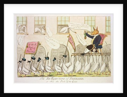 The Re-Electing of Reynard, or Fox the Pride of the Geese, 1783 by English School