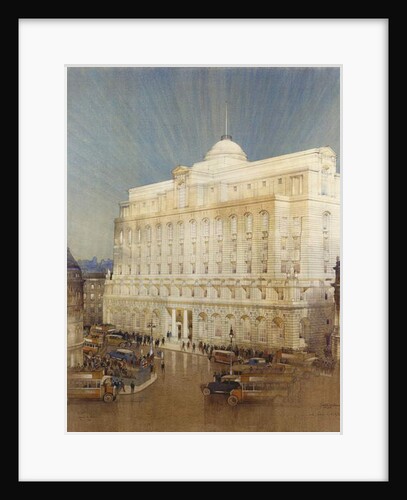 Architectural design for the Headquarters of the Midland Bank, Poultry, London by John A. & Saunders Charles Gotch