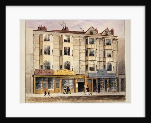 An old House called the Half Moon Tavern, on the West side of Aldersgate Street, 1852 by Thomas Hosmer Shepherd
