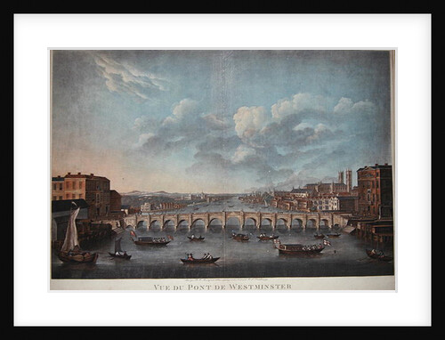 Vue du Pont de Westminster, looking westward by French School