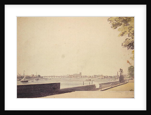 View from Somerset House Garden, looking towards Westminster Bridge, 1756 by Paul Sandby