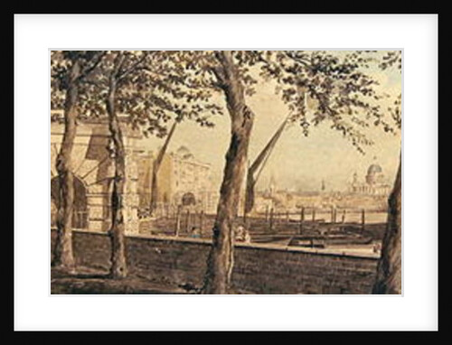 View of Blackfriars Bridge, from York Terrace, 1786 by English School