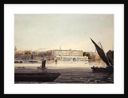 View of the River Front of New Somerset House by English School