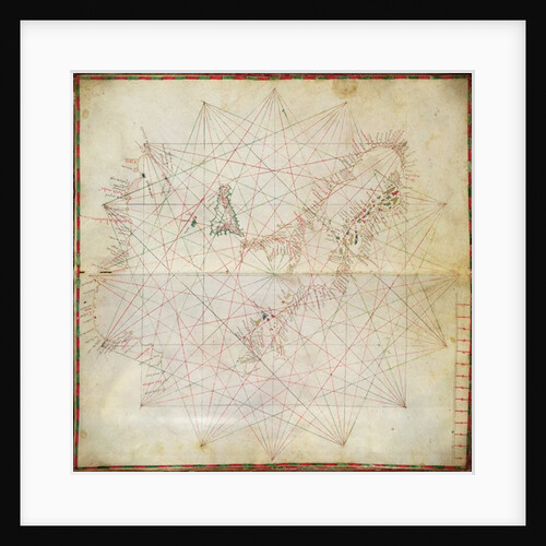 Map of the Adriatic Sea by Grazioso Benincasa