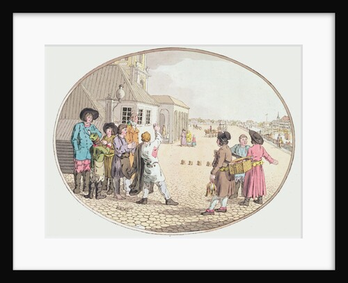 Russian Village Scene, early 19th century by John Augustus Atkinson