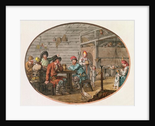 Russian Peasant Hut, 1798 by John Augustus Atkinson